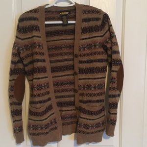 Knit cardigan sweater